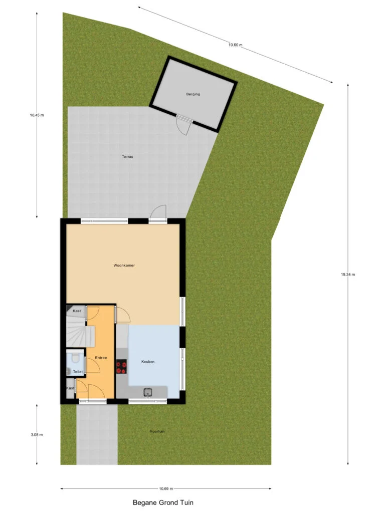 Taconishof 53, Heerenveen – plattegrond